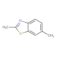 Chemical structure of 2,6-dimethyl-1,3-benzothiazole - CSSB00000073715