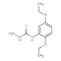 Chemical structure of 3-amino-1-(2,5-diethoxyphenyl)thiourea - CSSB00000666703