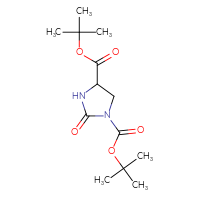 Chemical structure of 1,4-di-tert-butyl 2-oxoimidazolidine-1,4-dicarboxylate - CSSB00020592208