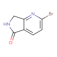 Chemical structure of 2-bromo-5H,6H,7H-pyrrolo[3,4-b]pyridin-5-one - CSSB00010896577