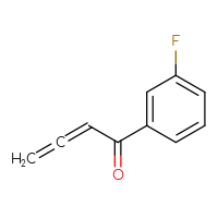 Chemical structure of 1-(3-fluorophenyl)buta-2,3-dien-1-one - CSSB00010636600