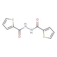Chemical structure of N'-(thiophene-2-carbonyl)thiophene-2-carbohydrazide - CSSB00000003266