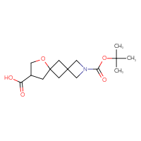 Chemical structure of 2-[(tert-butoxy)carbonyl]-7-oxa-2-azadispiro[3.1.4⁶.1⁴]undecane-9-carboxylic acid - CSSB09894010866