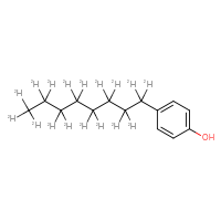 Chemical structure of 4-[(1,1,2,2,3,3,4,4,5,5,6,6,7,7,8,8,8-²H₁₇)octyl]phenol - CSSB00160813468