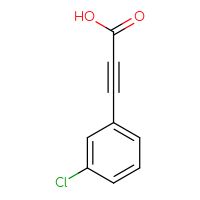 Chemical structure of 3-(3-chlorophenyl)prop-2-ynoic acid - CSSB00011892777