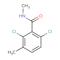 Chemical structure of 2,6-dichloro-N,3-dimethylbenzamide - CSSB14925616270
