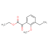 Chemical structure of ethyl 2-(3-ethyl-2-methoxyphenyl)-2-oxoacetate - CSSB00133373314