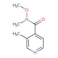 Chemical structure of N-methoxy-N,3-dimethylpyridine-4-carboxamide - CSSB00012184146