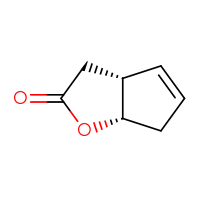 Chemical structure of (3aR,6aS)-2H,3H,3aH,6H,6aH-cyclopenta[b]furan-2-one - CSSB00015673601