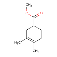 Chemical structure of methyl 3,4-dimethylcyclohex-3-ene-1-carboxylate - CSSB00000091004