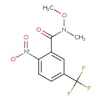 Chemical structure of N-methoxy-N-methyl-2-nitro-5-(trifluoromethyl)benzamide - CSSB02016513834