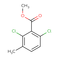 Chemical structure of methyl 2,6-dichloro-3-methylbenzoate - CSSB00016224619