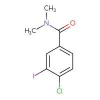 Chemical structure of 4-chloro-3-iodo-N,N-dimethylbenzamide - CSSB00015405809