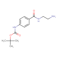 Chemical structure of tert-butyl N-{4-[(2-aminoethyl)carbamoyl]phenyl}carbamate - CSSB03439824319