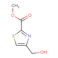 Chemical structure of methyl 4-(hydroxymethyl)-1,3-thiazole-2-carboxylate - CSSB00015924549