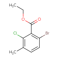 Chemical structure of ethyl 6-bromo-2-chloro-3-methylbenzoate - CSSB00135241172