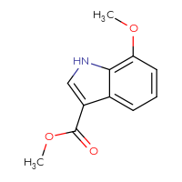 Chemical structure of methyl 7-methoxy-1H-indole-3-carboxylate - CSSB00010209892
