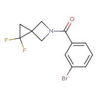 Chemical structure of 5-(3-bromobenzoyl)-1,1-difluoro-5-azaspiro[2.3]hexane - CSSB00109400273