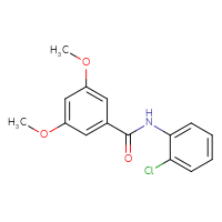 Chemical structure of N-(2-chlorophenyl)-3,5-dimethoxybenzamide - CSSB00026308295