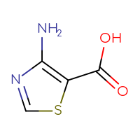 Chemical structure of 4-amino-1,3-thiazole-5-carboxylic acid - CSSB00015424605