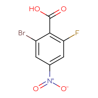 Chemical structure of 2-bromo-6-fluoro-4-nitrobenzoic acid - CSSB00015831771