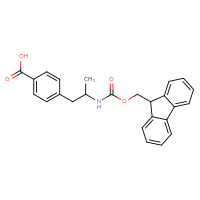 Chemical structure of 4-[2-({[(9H-fluoren-9-yl)methoxy]carbonyl}amino)propyl]benzoic acid - CSSB03496573944