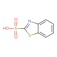 Chemical structure of 1,3-benzothiazole-2-sulfonic acid - CSSB00000015188