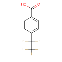 Chemical structure of 4-(1,1,2,2,2-pentafluoroethyl)benzoic acid - CSSB00000054799