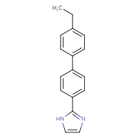 Chemical structure of 2-{4'-ethyl-[1,1'-biphenyl]-4-yl}-1H-imidazole - CSSB01419199451