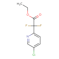 Chemical structure of ethyl 2-(5-chloropyridin-2-yl)-2,2-difluoroacetate - CSSB00010203309
