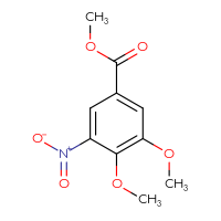 Chemical structure of methyl 3,4-dimethoxy-5-nitrobenzoate - CSSB00000339918