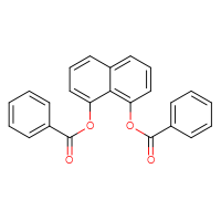 Chemical structure of 8-(benzoyloxy)naphthalen-1-yl benzoate - CSSB00015190361