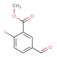 Chemical structure of methyl 5-formyl-2-iodobenzoate - CSSB02495771969