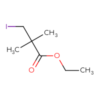 Chemical structure of ethyl 3-iodo-2,2-dimethylpropanoate - CSSB00010238710