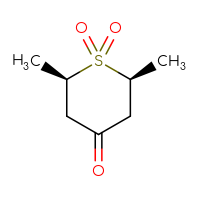 Chemical structure of (2R,6S)-2,6-dimethyl-1λ⁶-thiane-1,1,4-trione - CSSB03496549393