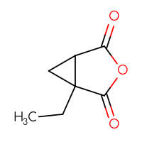 Chemical structure of 1-ethyl-3-oxabicyclo[3.1.0]hexane-2,4-dione - CSSB02125665162