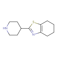 Chemical structure of 2-(piperidin-4-yl)-4,5,6,7-tetrahydro-1,3-benzothiazole - CSSB00011696568