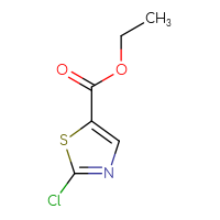 Chemical structure of ethyl 2-chloro-1,3-thiazole-5-carboxylate - CSSB00000732147