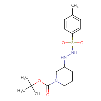 Chemical structure of tert-butyl 3-[(4-methylphenyl)hydrazinesulfonyl]piperidine-1-carboxylate - CSSB21003607939