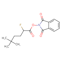 Chemical structure of 1,3-dioxo-2,3-dihydro-1H-isoindol-2-yl 2-fluoro-5,5-dimethylhexanoate - CSSB06814620865