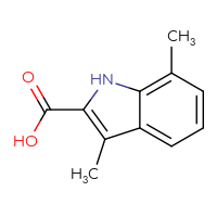 Chemical structure of 3,7-dimethyl-1H-indole-2-carboxylic acid - CSSB00009884916