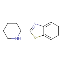 Chemical structure of 2-(piperidin-2-yl)-1,3-benzothiazole - CSSB00000209904