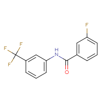 Chemical structure of 3-fluoro-N-[3-(trifluoromethyl)phenyl]benzamide - CSSB00027989061