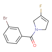 Chemical structure of 1-(3-bromobenzoyl)-3-fluoro-2,5-dihydro-1H-pyrrole - CSSB00157624791