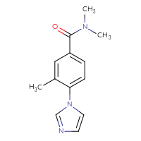 Chemical structure of 4-(1H-imidazol-1-yl)-N,N,3-trimethylbenzamide - CSSB07163338159