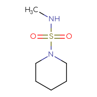 Chemical structure of N-methylpiperidine-1-sulfonamide - CSSB00011205579