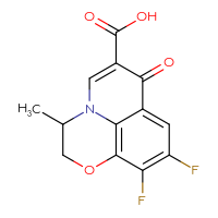 Chemical structure of 6,7-difluoro-2-methyl-10-oxo-4-oxa-1-azatricyclo[7.3.1.0⁵,¹³]trideca-5(13),6,8,11-tetraene-11-carboxylic acid - CSSB00000726648