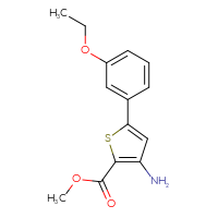 Chemical structure of methyl 3-amino-5-(3-ethoxyphenyl)thiophene-2-carboxylate - CSSB06588900198