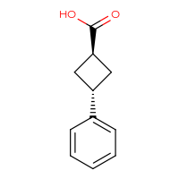 Chemical structure of (1r,3r)-3-phenylcyclobutane-1-carboxylic acid - CSSB00138559495