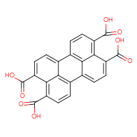 Chemical structure of perylene-3,4,9,10-tetracarboxylic acid - CSSB00020643653